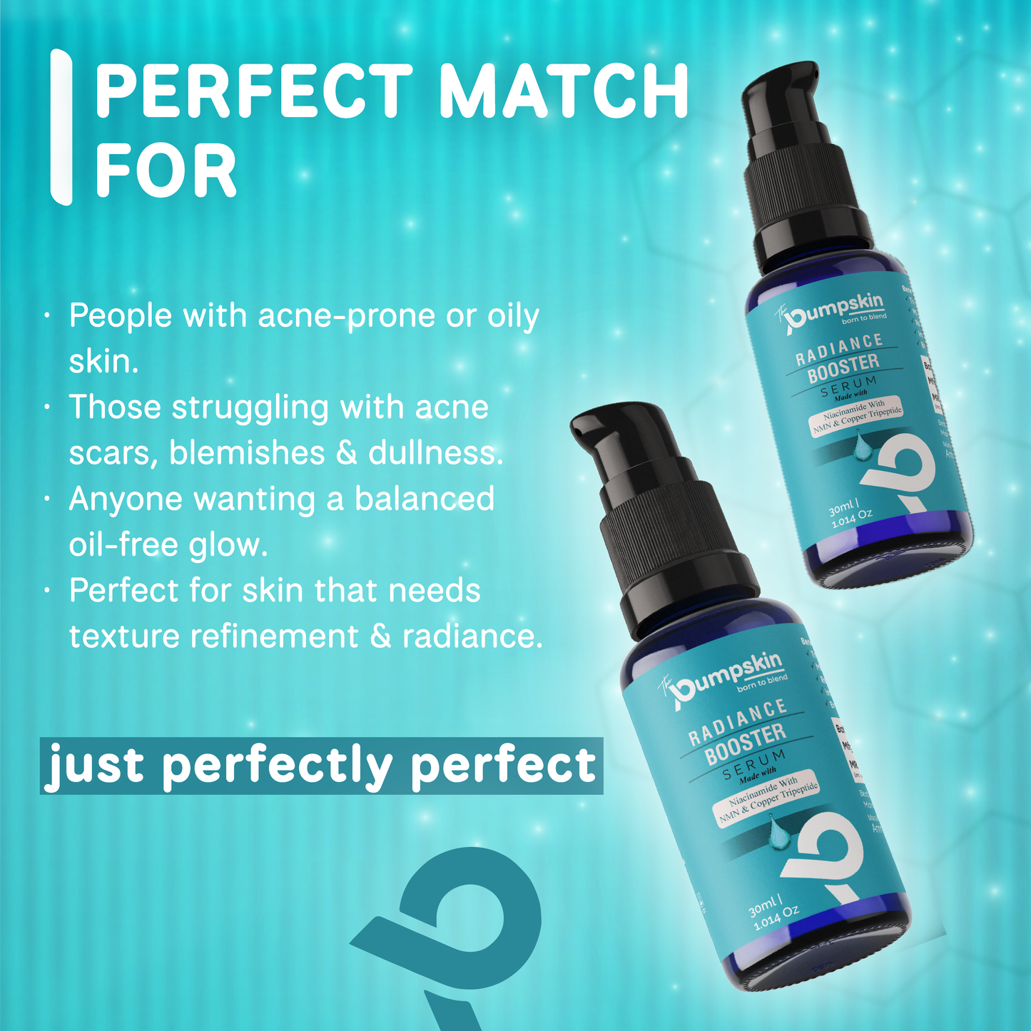 Radiance Booster Serum with Niacinamide, NMN & Copper Tripeptide for Clear and Balanced Skin